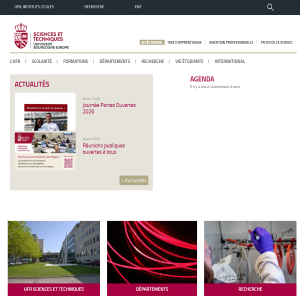 Logo Site de l'UFR Sciences et Techniques